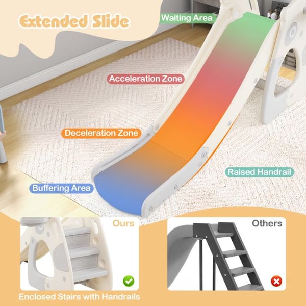 Taaperoliukumäki, Taitettava, Harmaa - Materiaali: HDPE , Star