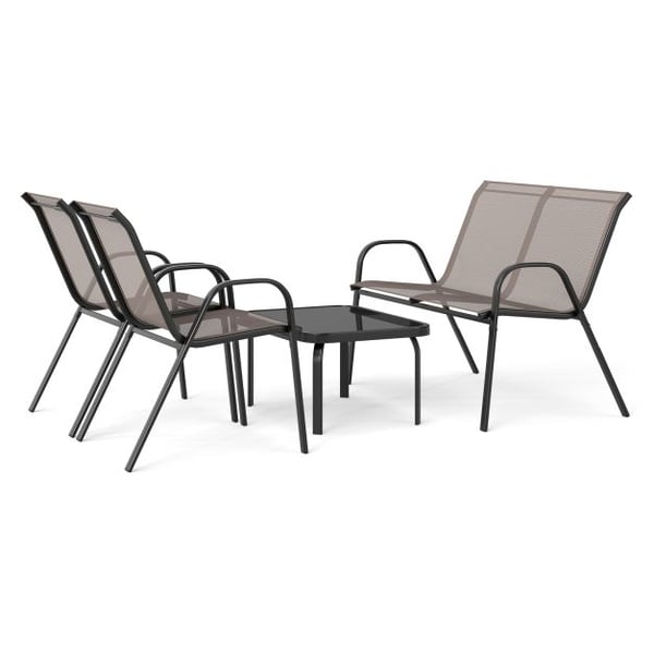 Utemöbelset, 4 delar, grå , Star