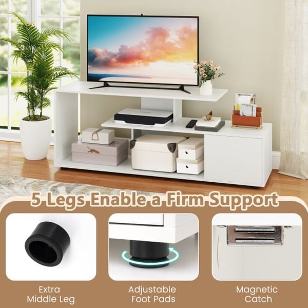 TV Bord, 152x38x58.5 cm, Hvid , Star