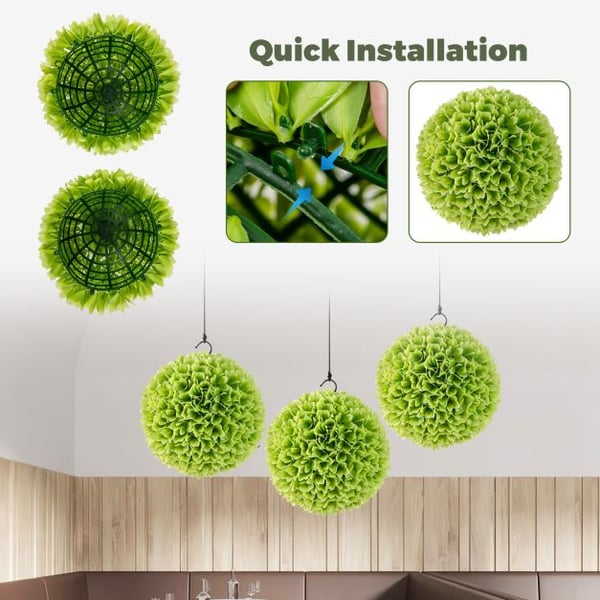 Tekokasvi Topiary-pallot, 28 cm, Vihreä/Roosa , Star