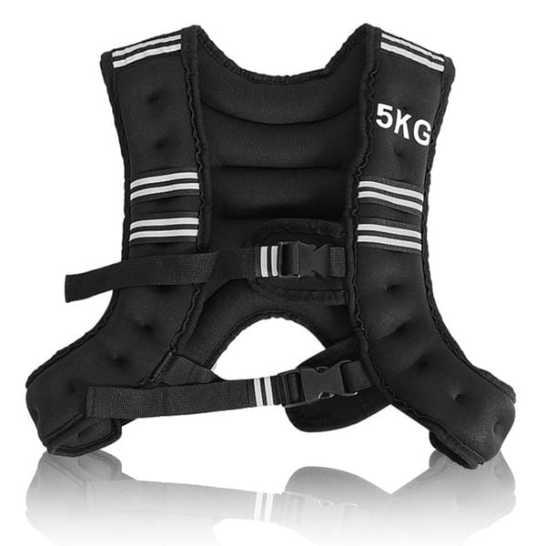 Træningsvægtvest, 5kg, Sort , Star