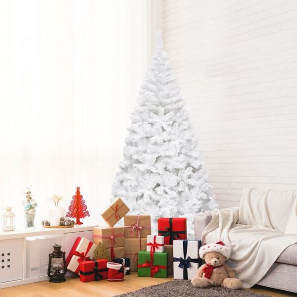 Juletræ, 213 cm, Hvid - materiale: PVC , Star