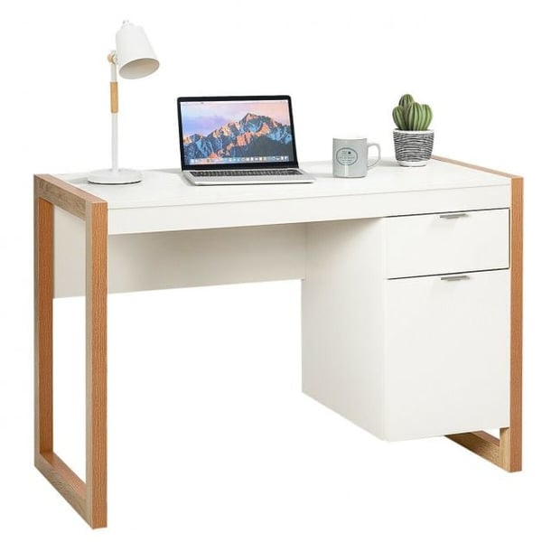 Computer Skrivebord, 112×51×75 cm, Hvid , Star