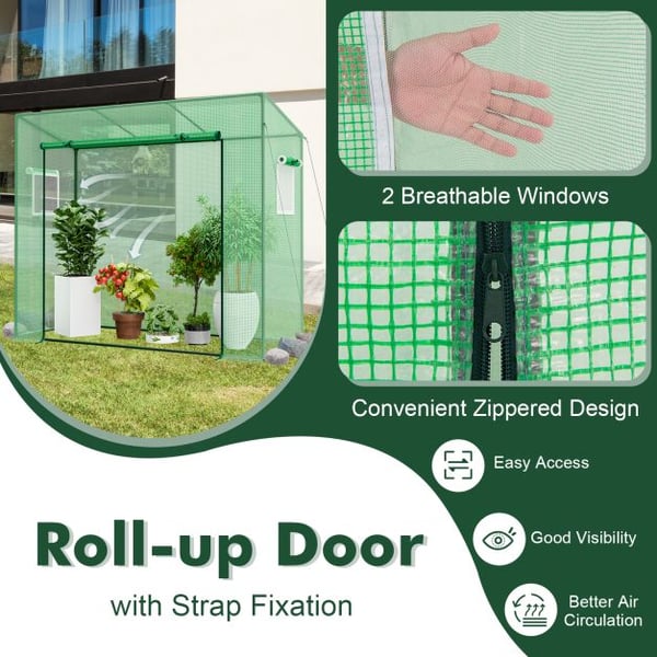Drivhus, 5×2×4 cmm, Grøn - materiale: PE, PE-belagt metal , Star