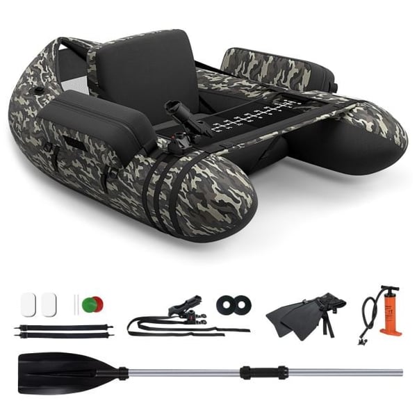 Oppustelig fiske flyder, 135x110x54 cm, camouflage , Star