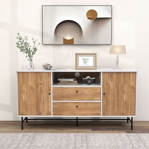 Buffet Skænk, 150x45x74 cm, Hvid , Star
