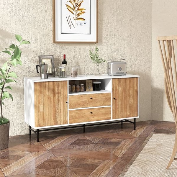 Buffet Skænk, 150x45x74 cm, Hvid , Star
