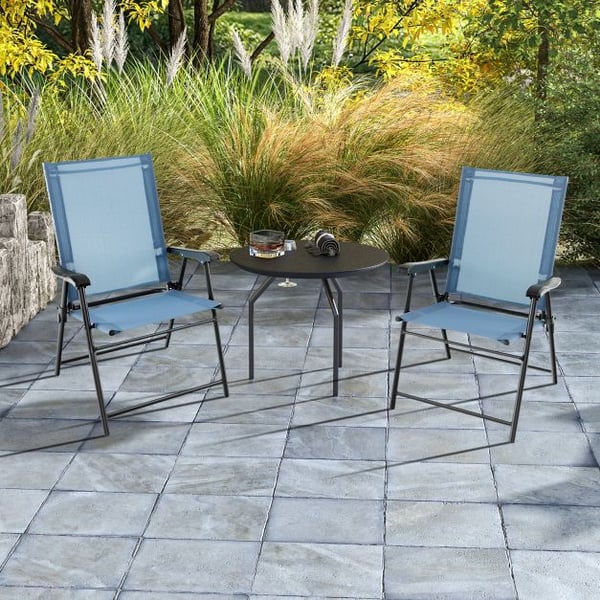 Terrasseklapstole, 60x65x93 cm, Blå , Star