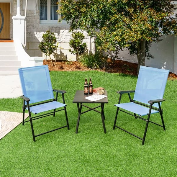 Terrasseklapstole, 60x65x93 cm, Blå , Star