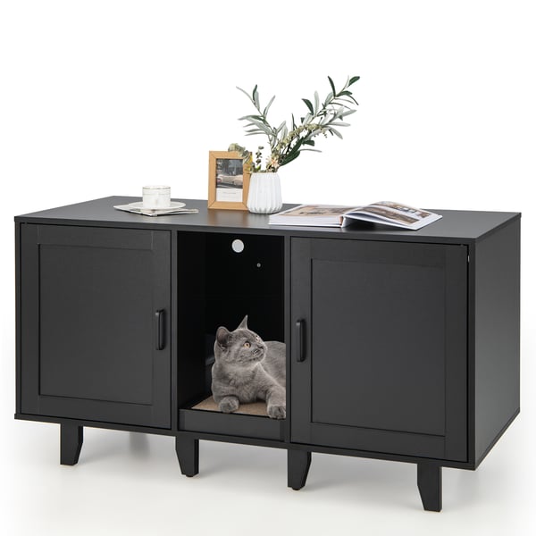 Kattebakke Skjul, 120x52x65 cm, Sort , Star