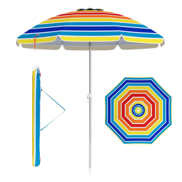 Rantaparasolli, 198x206 cm, Värikäs , Star