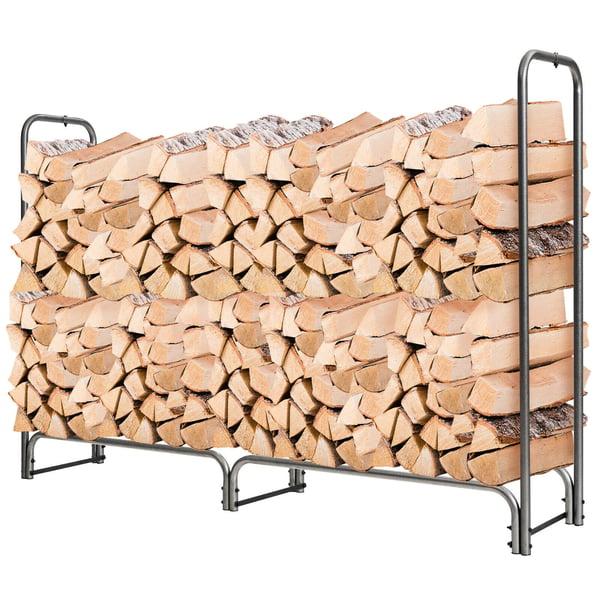 Brændeklodsopbevaring, 8x1.2x4 ft, Sort , Star