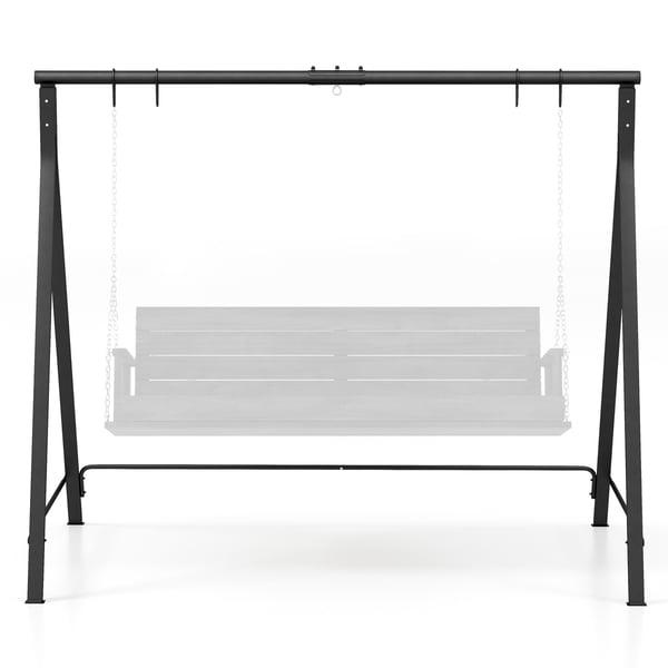 Patiometallinen keinuteline, 211×114×175 cm, Musta , Star