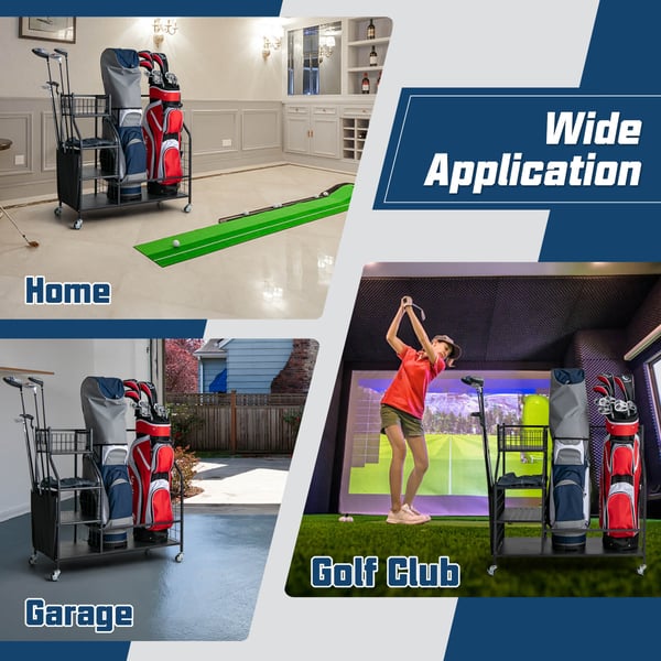 Golfbagorganisator, 95×39×94 cm, Sort , Star