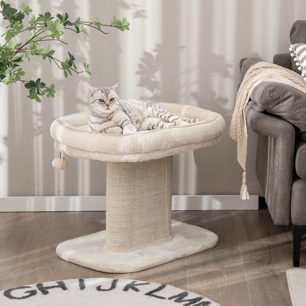 Katte trætårn, 59x39.5x50 cm, Beige , Star