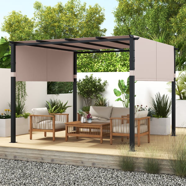 Pergola, 3x3 M, Beige/Grå , Star