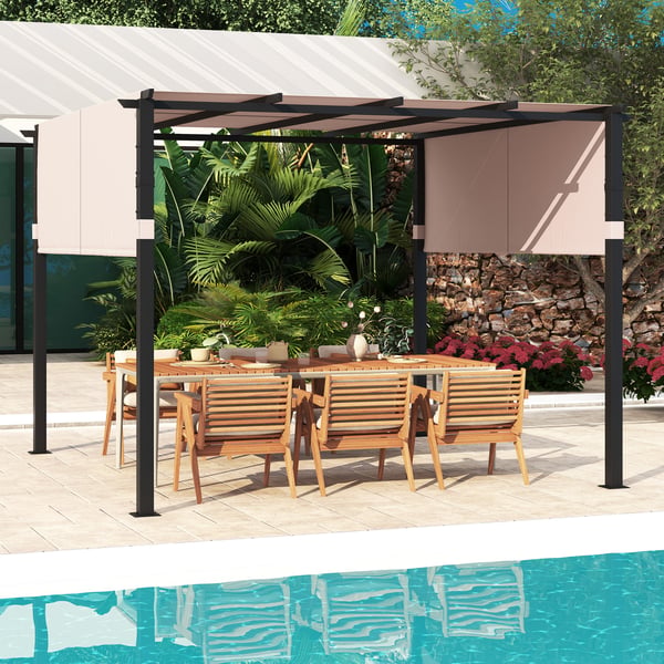 Pergola, 3x3 M, Beige/Grå , Star