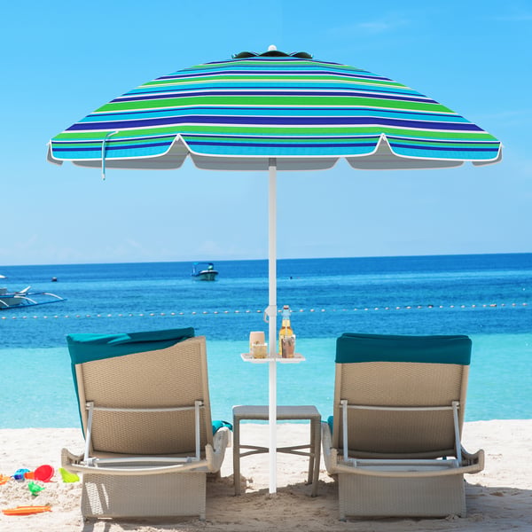 Strandparasol, 2,2x2,2 m, Grøn , Star