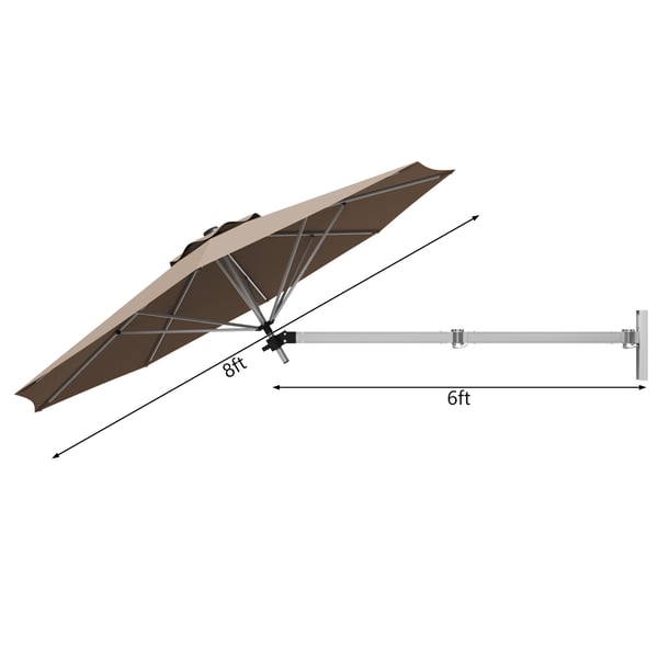 Solparasoll, 244×183 cm, Beige , Star