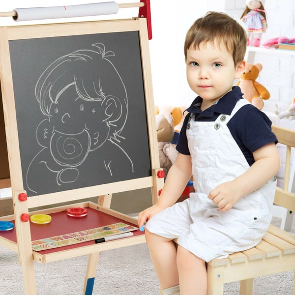 Børns kunst staffeli, 60×55×112 cm/46,5/49, Multifarvet , Star