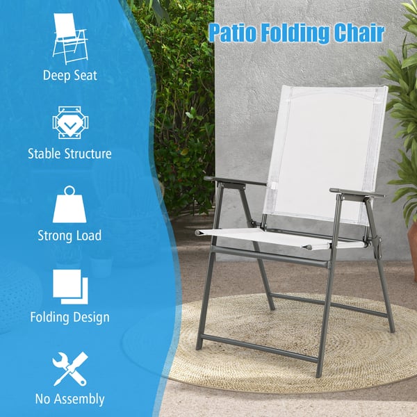 Patio Folding Chair Set, 61×58×97 cm, Harmaa , Star