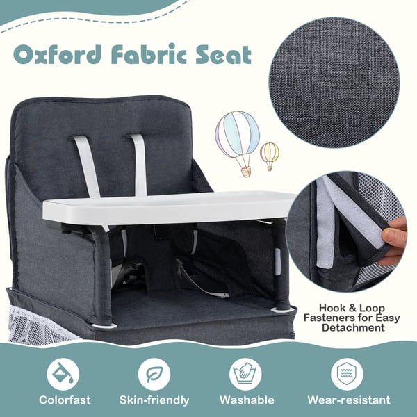 Booster Seat, 58,42x57,15x96,52 cm, Tummanharmaa , Star