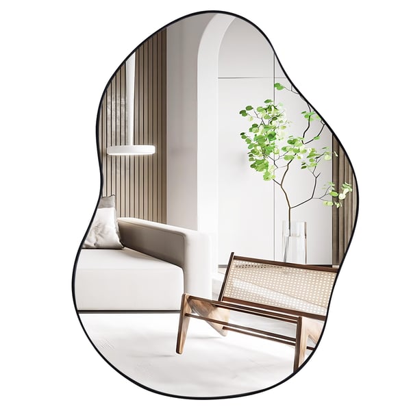 Seinäpeili, 30,5x22, Musta , Star