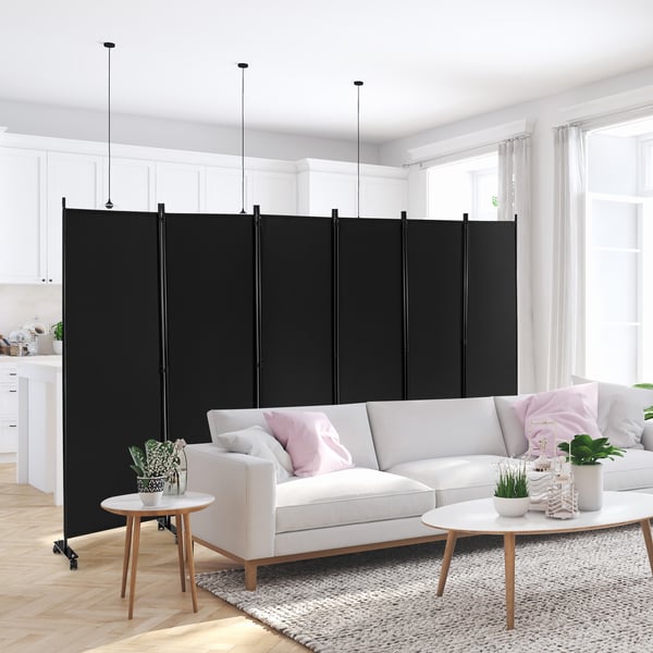Huoneenjakaja, 335×30×173 cm, Musta , Star