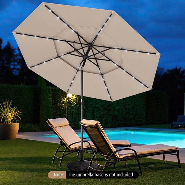 Terrasseparasol, 26×21 cm, Beige , Star
