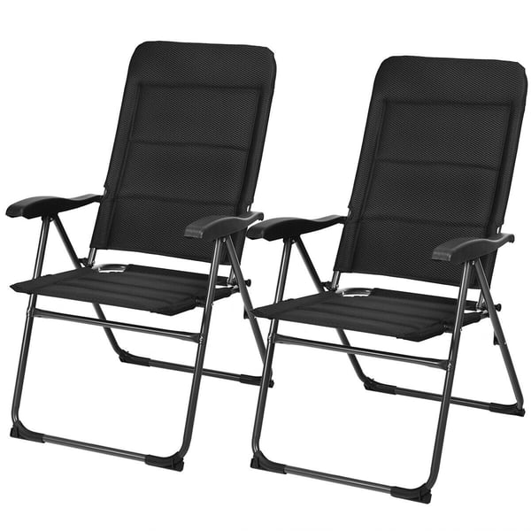 Ulkokäyttöön tarkoitetut taitettavat patiotuolit, 71x58x102 cm, Musta , Star