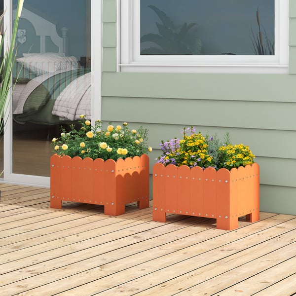 Plantekasse, 46×32×30 cm, Orange , Star