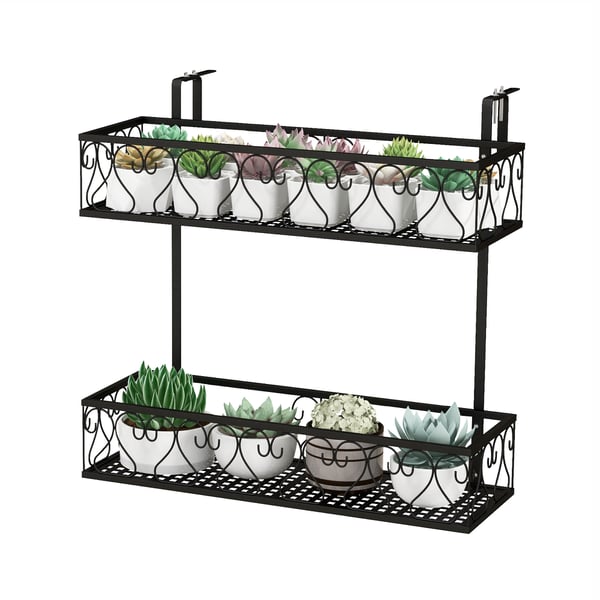 Blomsterpotteholder, 24x13x24 cm, Sort , Star