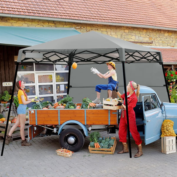 Pop-up-teltta, 2.1m x 2.1m, harmaa , Star