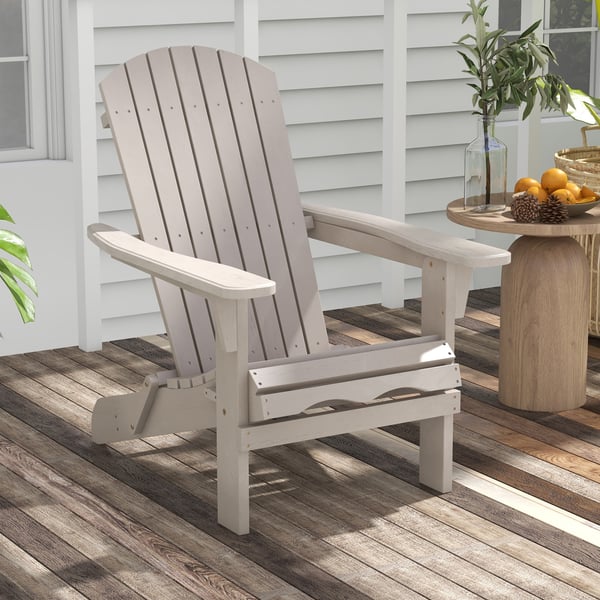 Sammenklappelig Adirondack-stol, 88,9x71,1x94 cm, Grå , Star