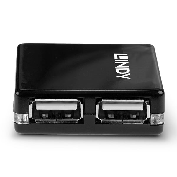 Lindy 42742 gränssnittshubbar 480 Mbit/s Svart