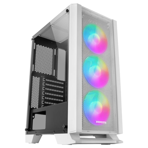 Mars Gaming MCCW datorväskor Midi Tower Vit
