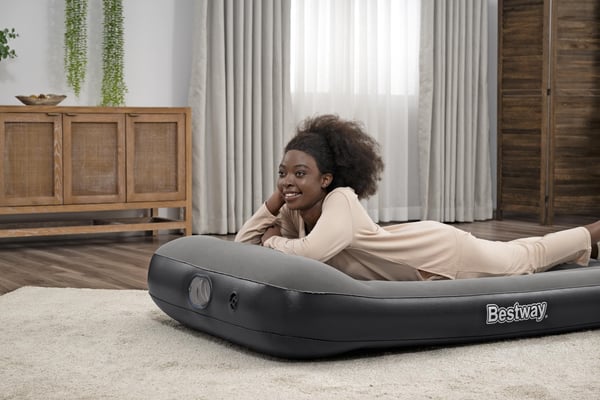 Bestway 671BQ luftmadrass Enkelmadrass Svart, Grå Unisex