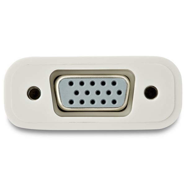 StarTech.com USB-C till VGA-adapter - USB Typ-C till VGA-videokonverterare - Vit - USB/VGA-adapter - 24