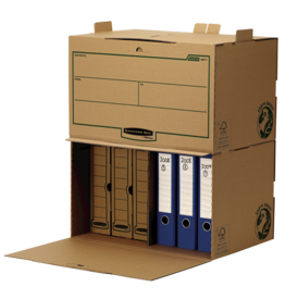 Fellowes 4471101 kansioiden säilytyslaatikko Paperi Ruskea