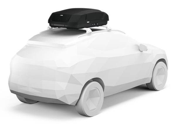 Thule Force 3 S Kova suksiboksi Musta