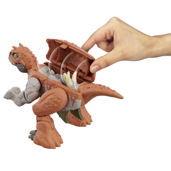 Jurassic World FIERCE CHANGERS DOUBLE DANGER Carnotaurus og stegosaurus