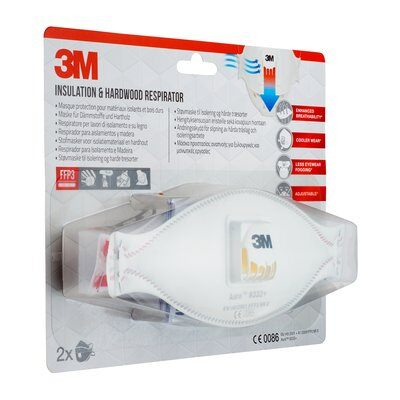 3M 9332C2 genanvendelig respirator FFP3 Halvmaske respirator Luftrensende åndedrætsværn