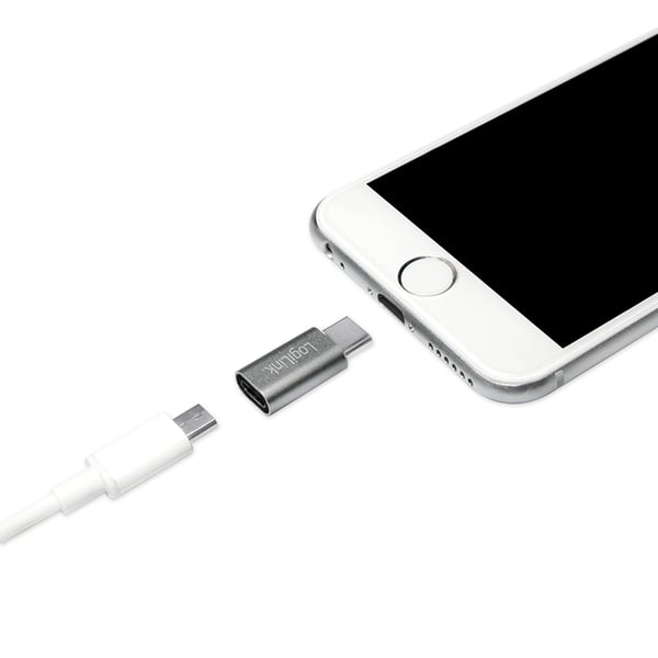 LogiLink USB3.1-C/Micro USB2.0 Sølv