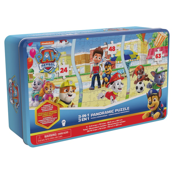 Games KPZ KPL 3in1PanoramcPzzTinPawPatrol GML Pussel 135 styck Tecknade serier