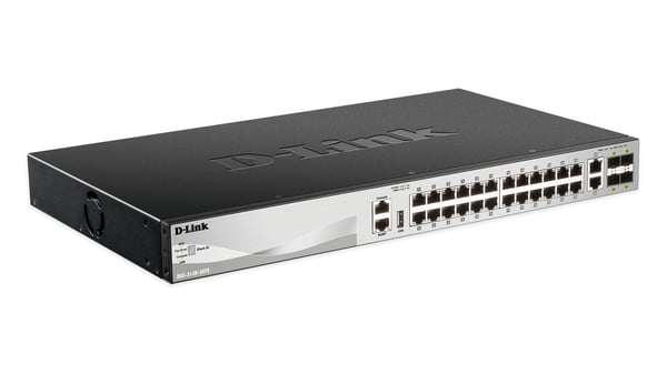 D-Link DGS-3130-30TS hanterad L3 Gigabit Ethernet (10/100/1000) Svart, Grå