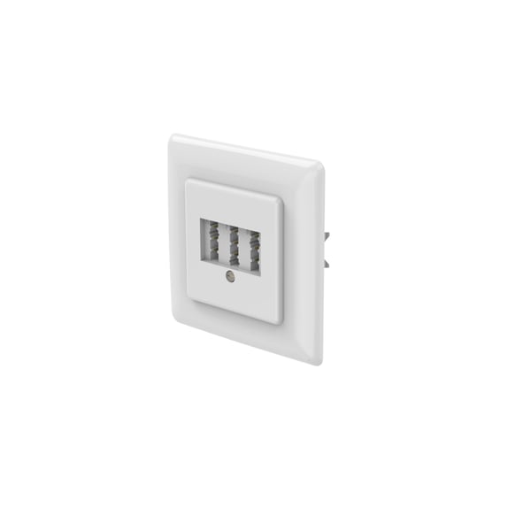 Hama 00201144 telefonforbindelsesboks Hvid Plast 1 stk