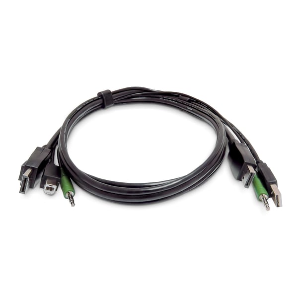 StarTech.com SKDP2DPMMKVM03-TAA KVM-kabel Sort 0,9 m