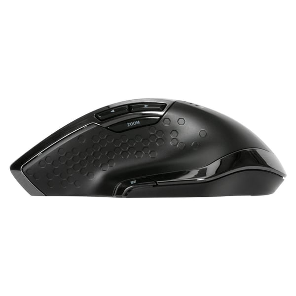 Targus Mus - antimikrobiell - ergonomisk - för högerhänta - 7 knappar - trådlös - 2,4 GHz - kabel