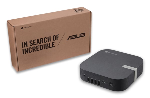 ASUS Chromebox CHROMEBOX6-S5007UN Intel Core 5 120U 8 GB DDR5-SDRAM SSD ChromeOS Mini PC Mini-PC Svart
