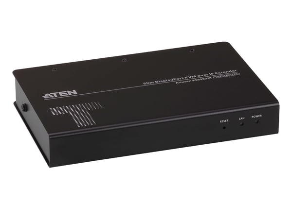 ATEN Slim DisplayPort KVM över IP-sändare för en skärm